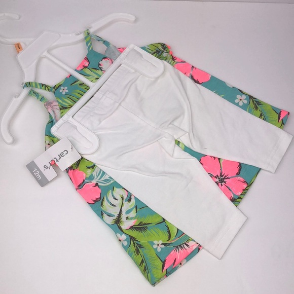 Baby girl tank top 2-piece sets 12 month - Picture 3 of 6